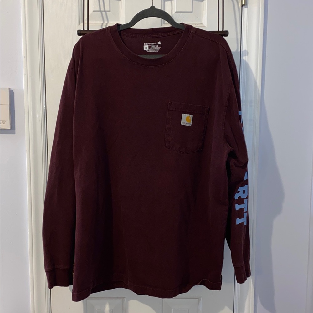 Carhartt long sleeve t shirt, yellow, sz. XL,
